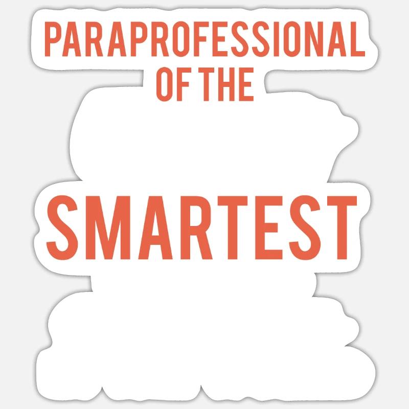 Paraprofessional der Liebsten paraprofessional Vin - Sticker Größe S (10 x 10 cm) - Mattweiß