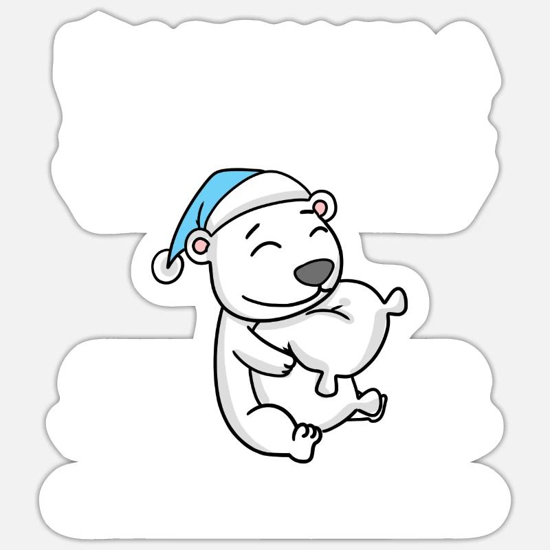 Polar bear - Sticker size S (10 x 10 cm) - white matte