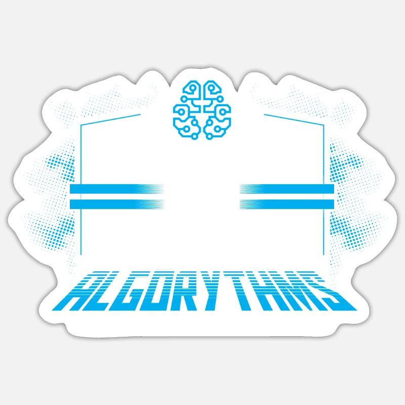 Javascript Software Entwickler Programmierer - Sticker Größe S (10 x 10 cm) - Mattweiß