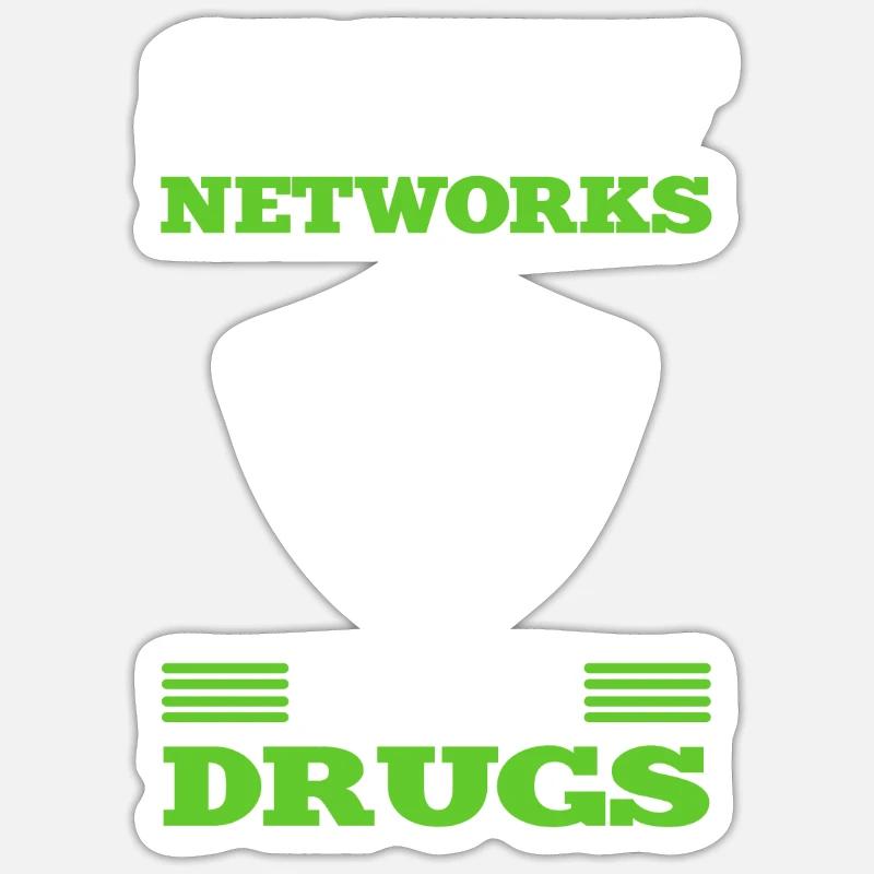 Sniff Networks. White Hat Hacker. Sticker size S (10 x 10 cm)