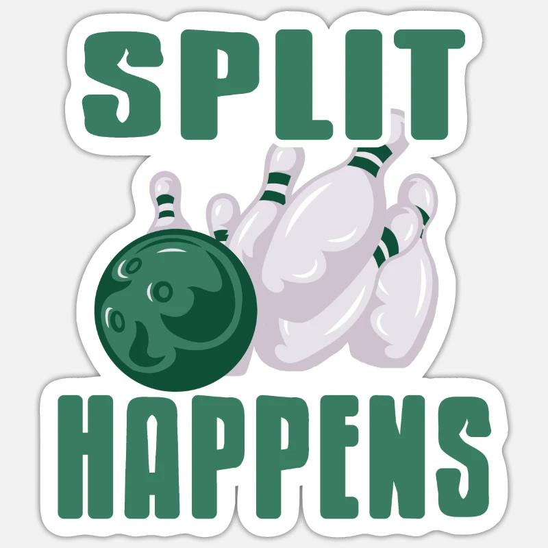 Split Happens Sticker Größe S (10 x 10 cm)