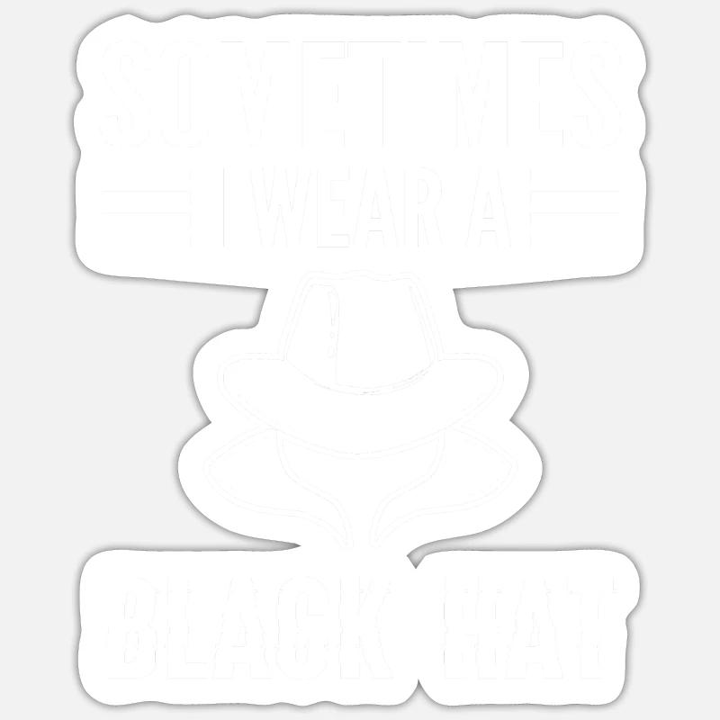 White Hat Hacker. Cyber warriors. Sticker size S (10 x 10 cm)