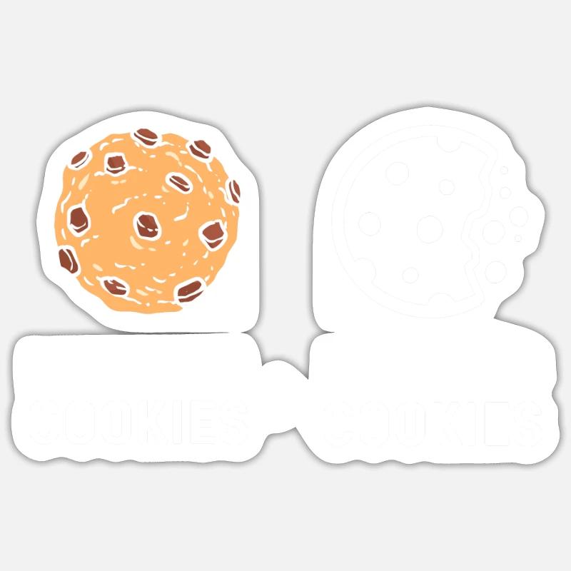 Malicious cookies. White Hat Hacker. Sticker size S (10 x 10 cm)