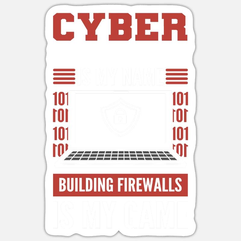 White Hat Hacker. Cyber warriors. Sticker size S (10 x 10 cm)