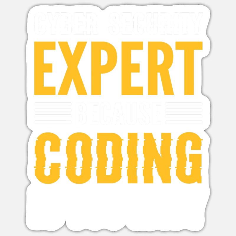 White Hat Hacker. Cyber-krieger. Sticker Größe S (10 x 10 cm)