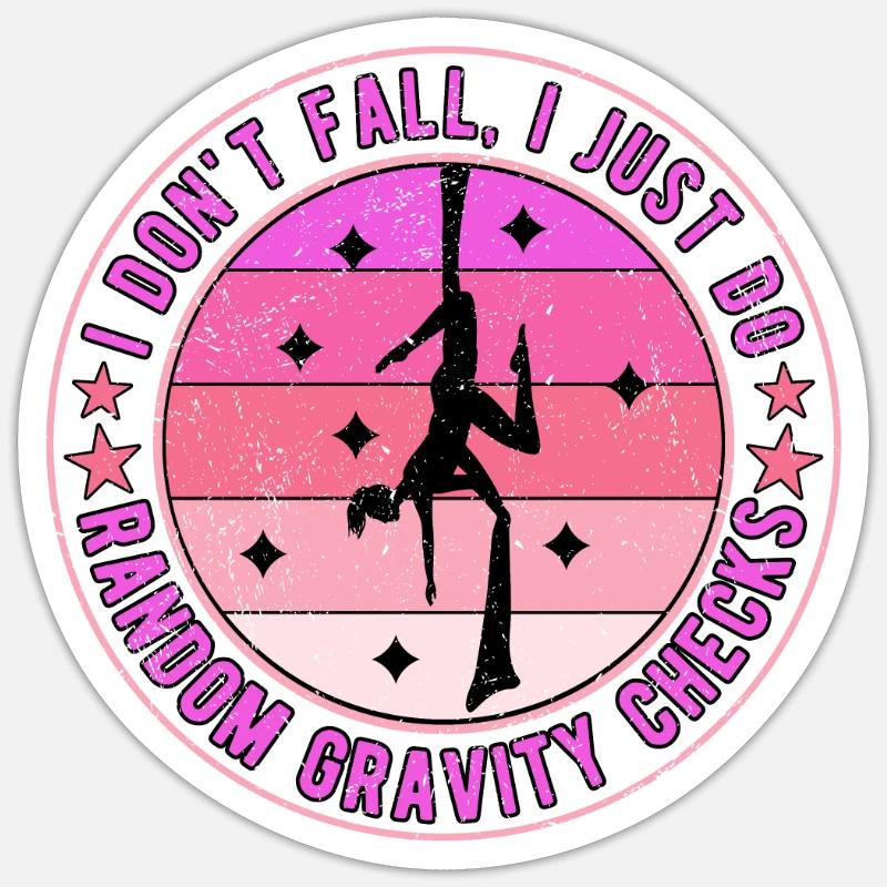 Vertical Cloth Acrobatics Aerial Gravity Check Sticker taille S (10 x 10 cm)