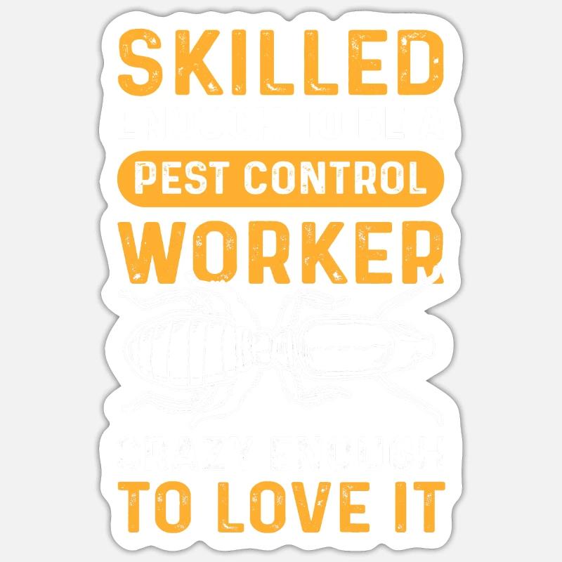 Commande de lutte antiparasitaire. Sticker taille S (10 x 10 cm)