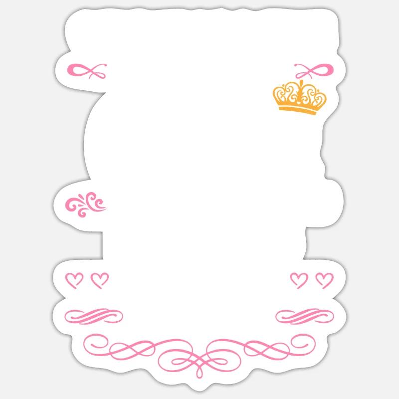 Es war einmal ein Mädchen. Mai 2015 Geburtstag Sticker Größe S (10 x 10 cm)