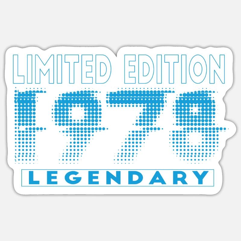 Édition limitée 1978 Graffiti - Sticker taille S (10 x 10 cm) - blanc mat