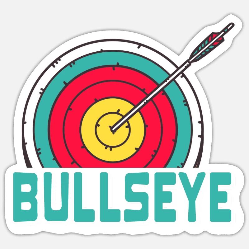 Pull and shoot - Bullseye Sticker size S (10 x 10 cm)