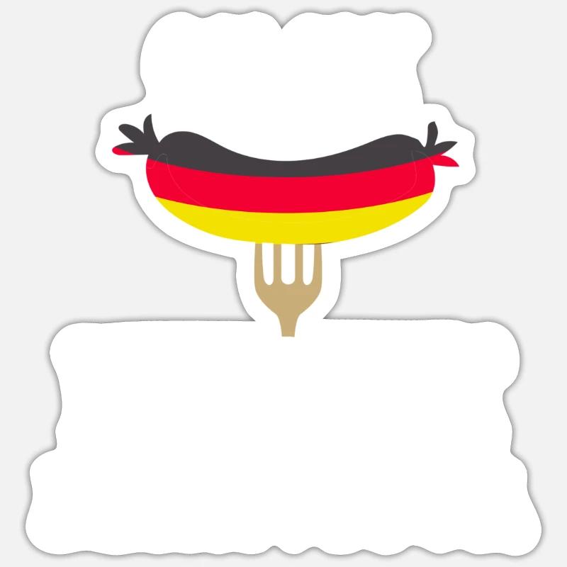 I Am On My Wurst Behavior Sticker Größe S (10 x 10 cm)