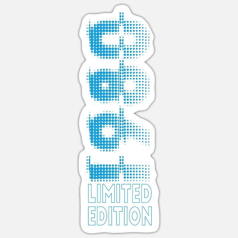 Édition limitée 1980 Graffiti - Sticker taille S (10 x 10 cm) - blanc mat