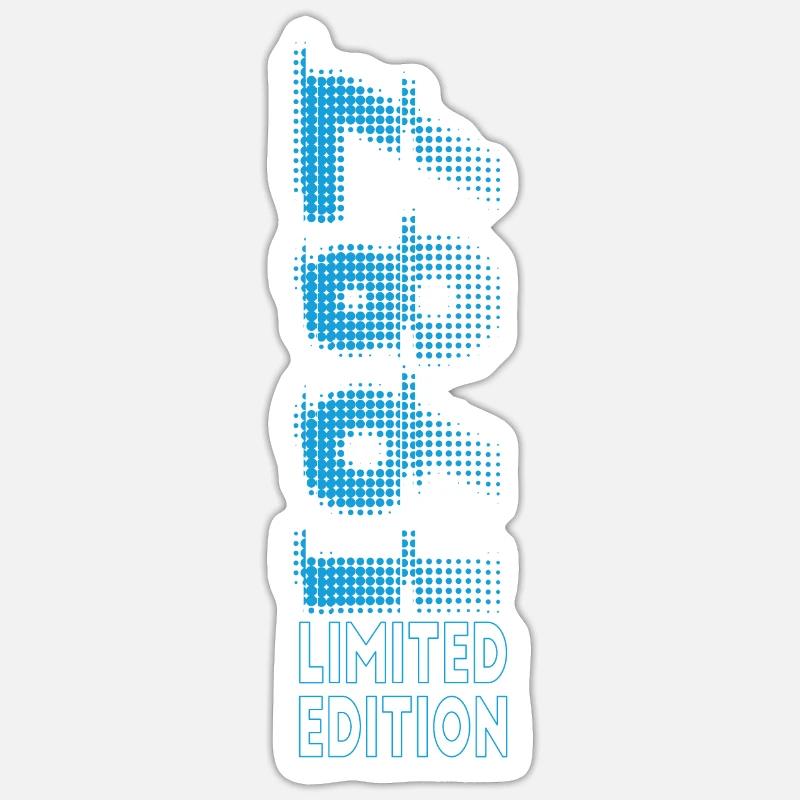 Édition limitée 1987 Graffiti - Sticker taille S (10 x 10 cm) - blanc mat