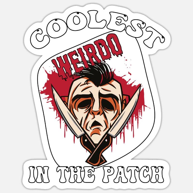 Le plus cool bizarre dans le patch Serial Killer Sticker taille S (10 x 10 cm)