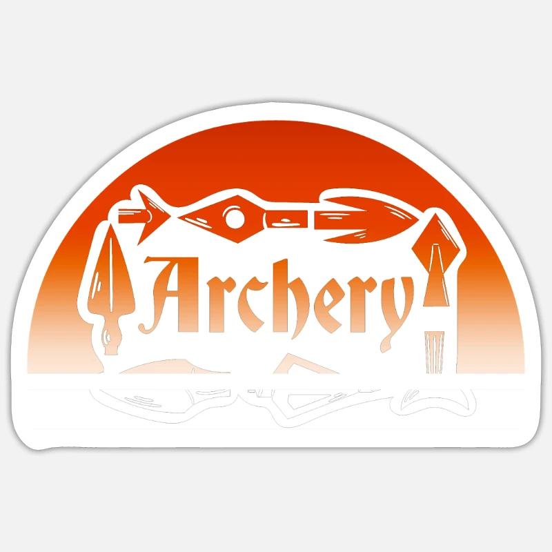 Archery Bogenschütze pfeil und bogen Sticker Größe S (10 x 10 cm)
