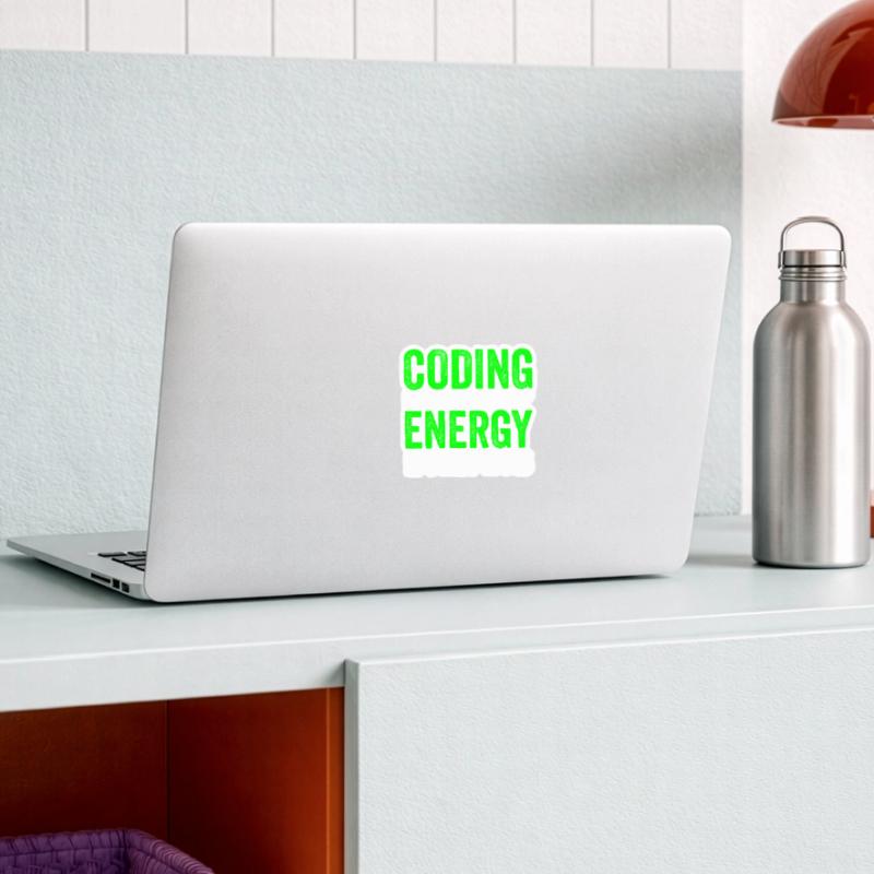 Programmieren Mit Energydrinks Coder Code Coding Sticker Größe S (10 x 10 cm)