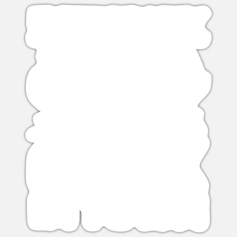 Chef Cooking Funny - Sticker size S (10 x 10 cm) - white matte