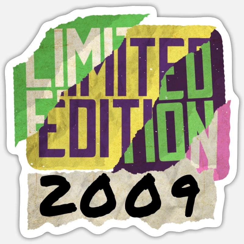 Édition Limitée 2009 Graffiti - Sticker taille S (10 x 10 cm) - blanc mat
