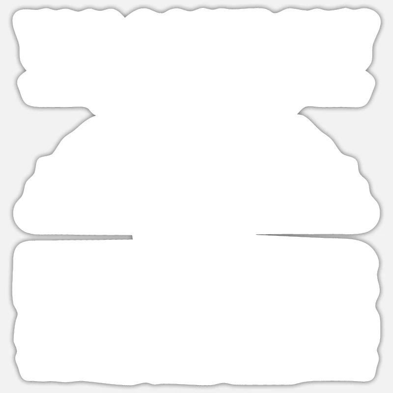 Lustiger Baggerfahrer Spruch - Sticker Größe S (10 x 10 cm) - Mattweiß
