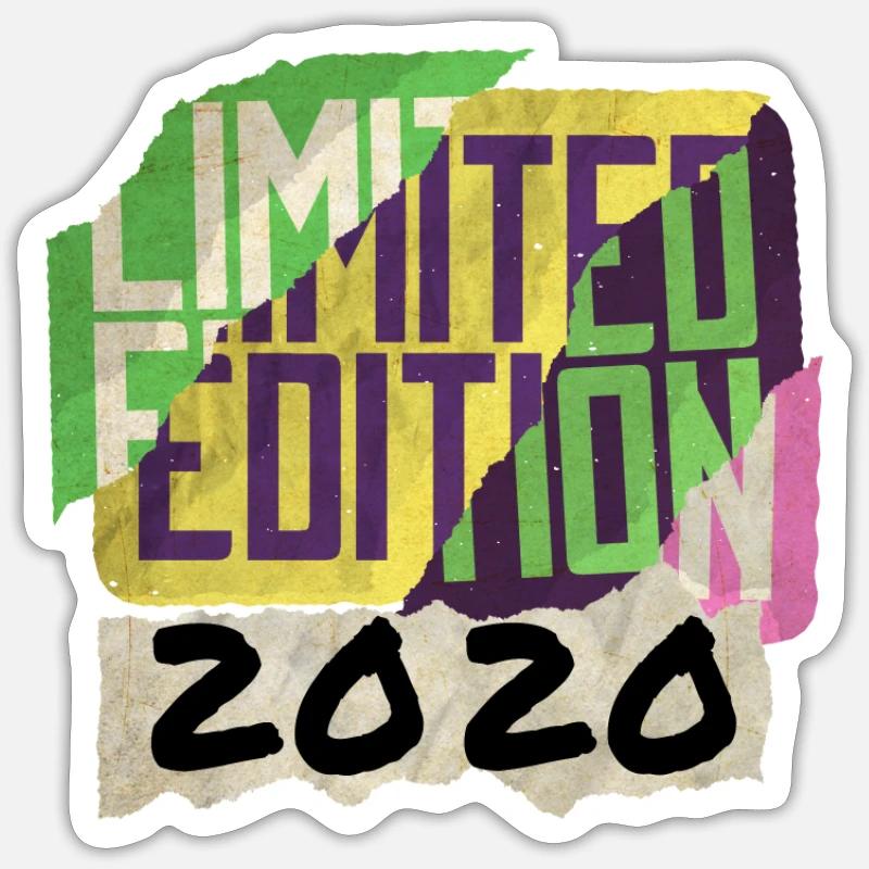 Graffiti édition limitée 2020 - Sticker taille S (10 x 10 cm) - blanc mat