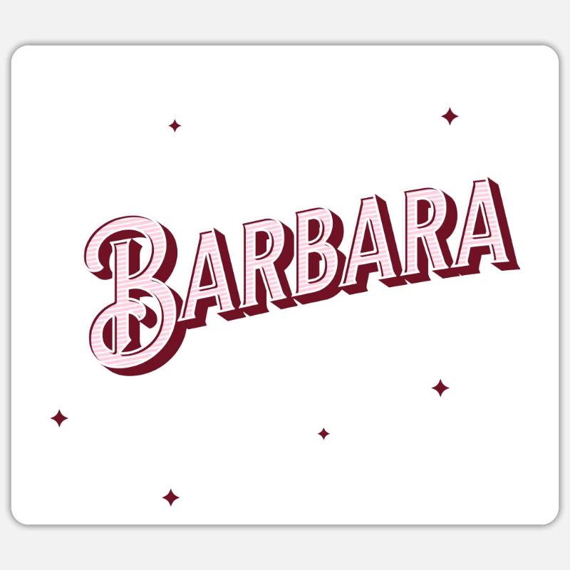 Barbara name personalized Sticker size S (10 x 10 cm)