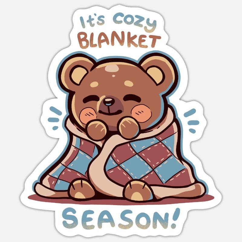 Gemütliche Deckensaison Sticker Größe S (10 x 10 cm)