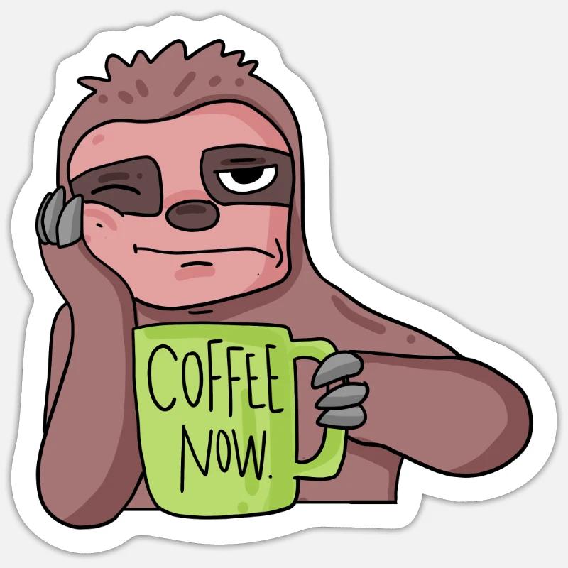 Fauler Mitarbeiter Sticker Größe S (10 x 10 cm)