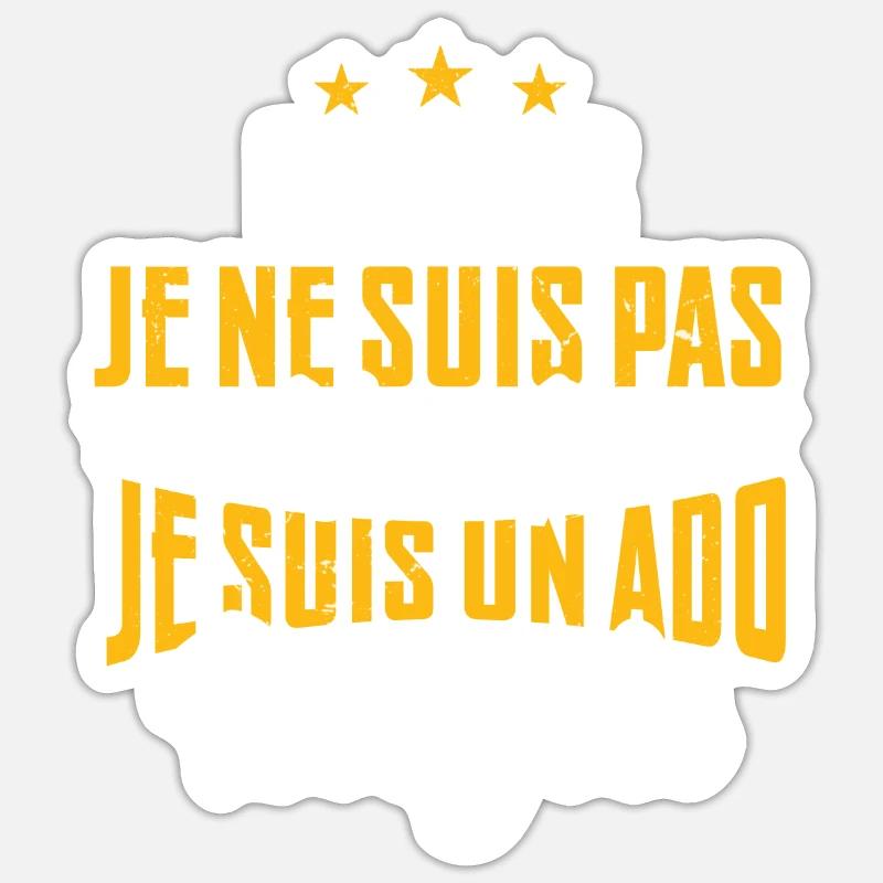 56 ans | Cadeau d'anniversaire - Sticker taille S (10 x 10 cm) - blanc mat