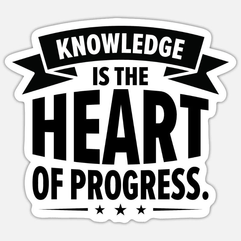 Entrepreneurs Knowledge Quotes Innovators Progress Sticker size S (10 x 10 cm)