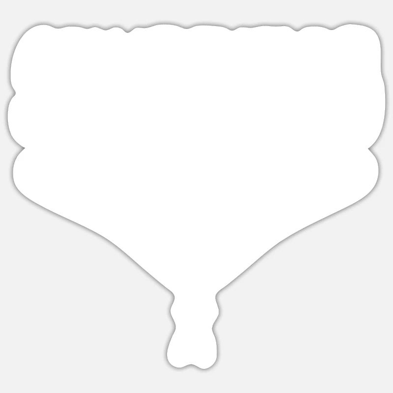 Parachutisme Adrénaline Parachutistes - Sticker taille S (10 x 10 cm) - blanc mat