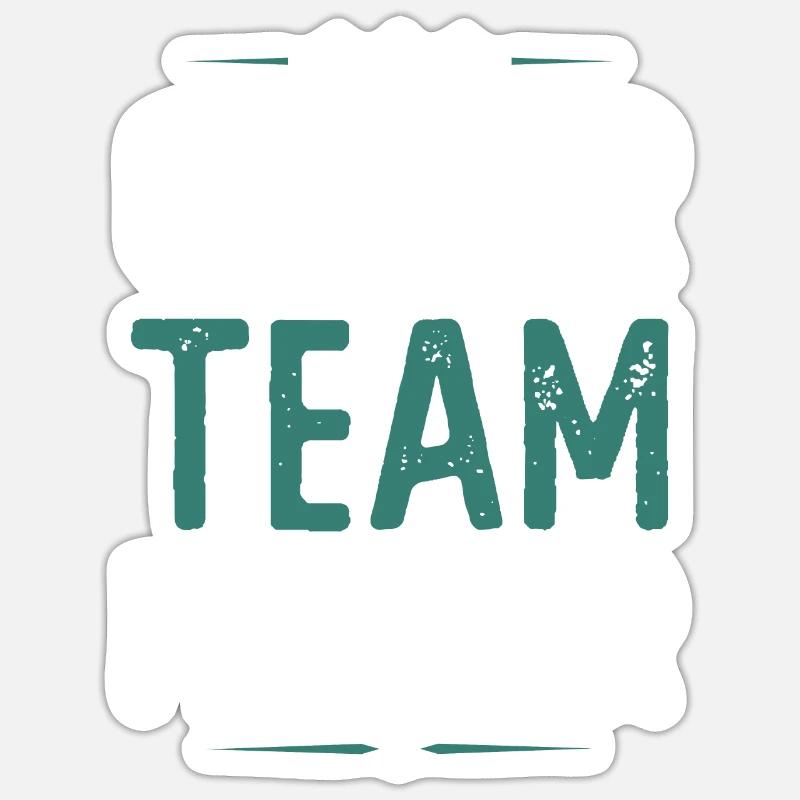 Équipe de joueurs - Sticker taille S (10 x 10 cm) - blanc mat
