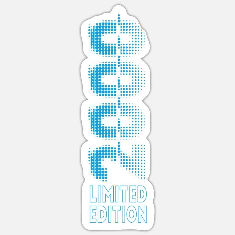 Limited Edition 2000 Graffiti - Sticker Größe S (10 x 10 cm) - Mattweiß