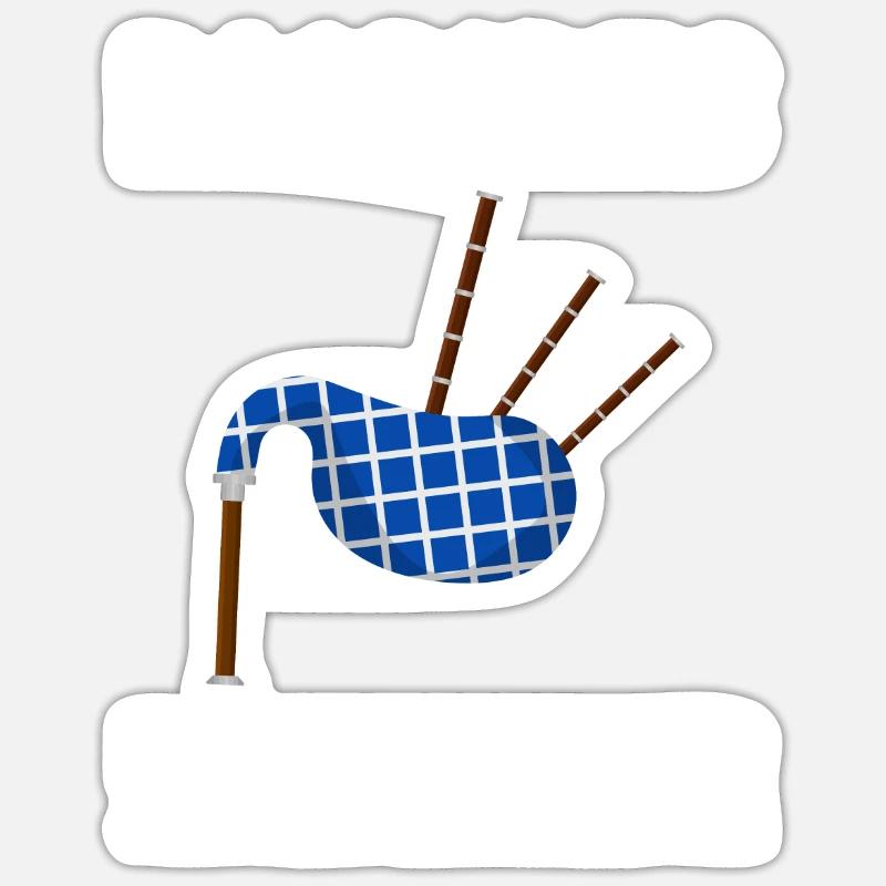Joueur de cornemuse Scotsman Cornemuse Sticker taille S (10 x 10 cm)