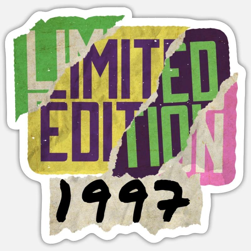 Édition limitée 1997 Graffiti - Sticker taille S (10 x 10 cm) - blanc mat