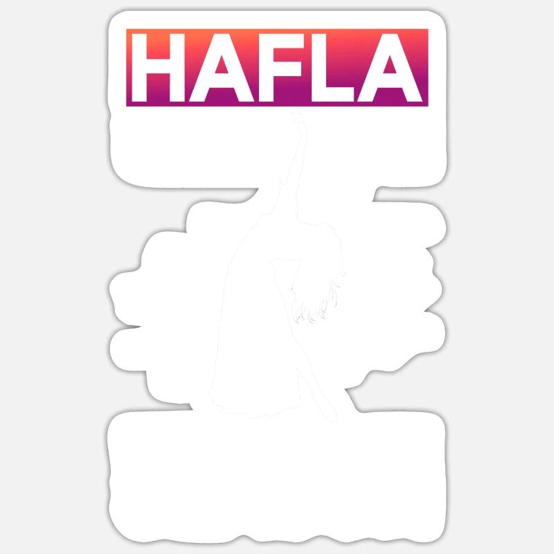 Hafla Saison Danseuse du ventre Danseuse du ventre Danseuse Sticker taille S (10 x 10 cm)