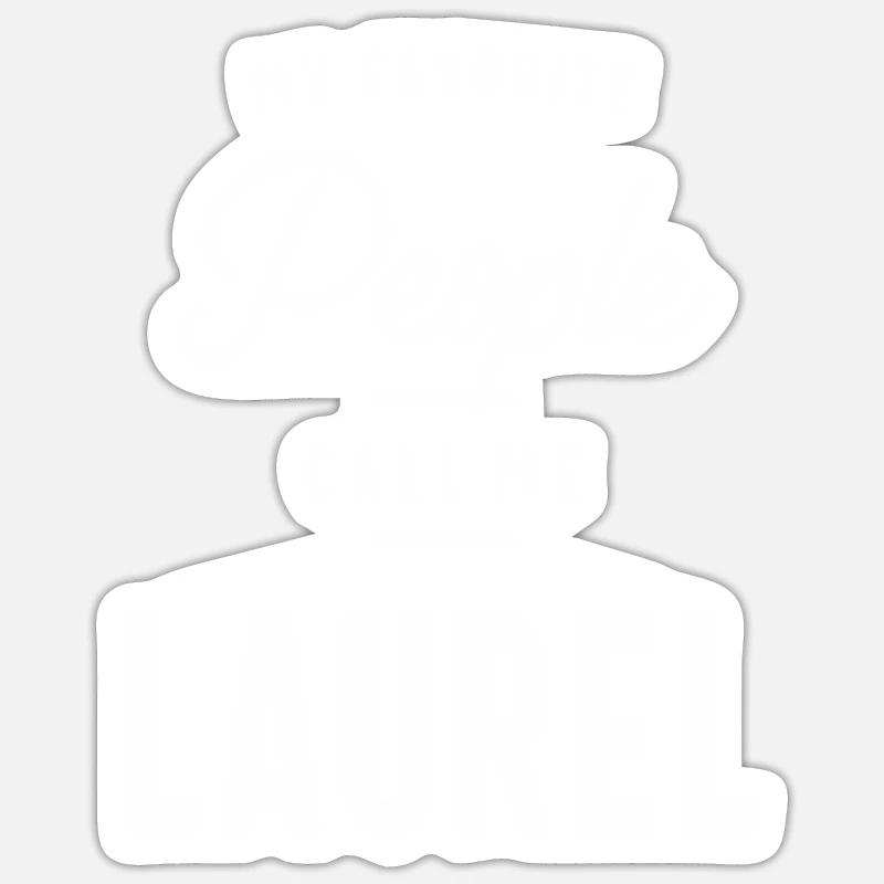 Laurel Personalized Name Sticker size S (10 x 10 cm)