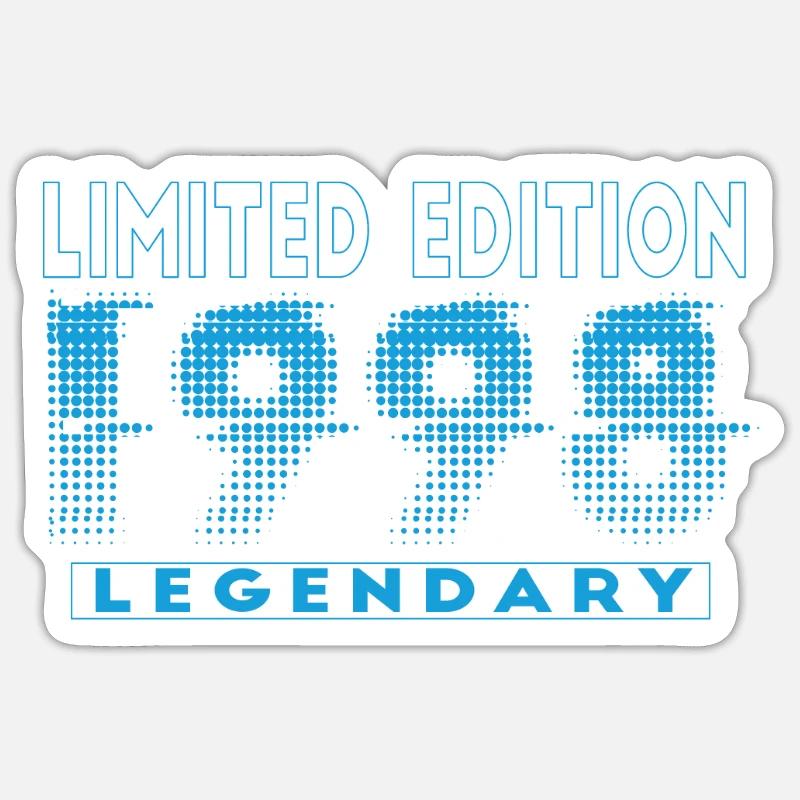 Edition Limitée 1998 Graffiti - Sticker taille S (10 x 10 cm) - blanc mat