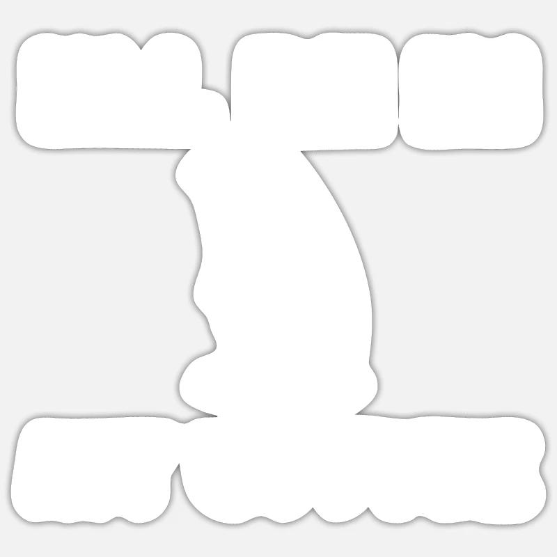 Funny Wing Foiling Gift Sticker size S (10 x 10 cm)