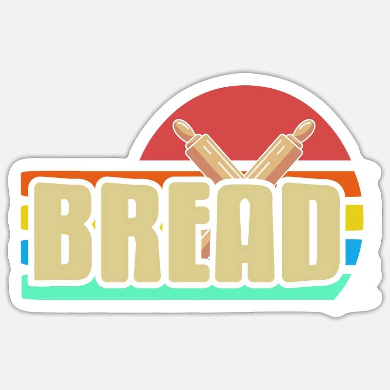 Brot backen - Bread Sticker Größe S (10 x 10 cm)