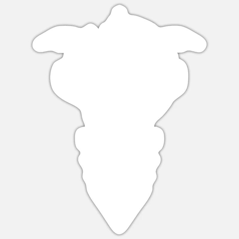 Ziege Polygon Sticker Größe S (10 x 10 cm)