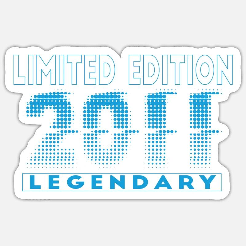 Édition Limitée 2011 Graffiti - Sticker taille S (10 x 10 cm) - blanc mat
