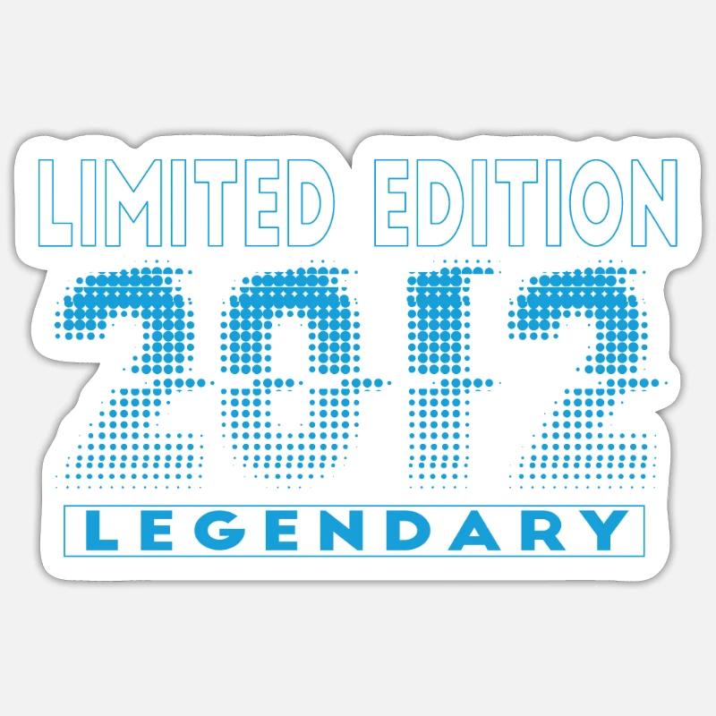 Graffiti édition limitée 2012 - Sticker taille S (10 x 10 cm) - blanc mat