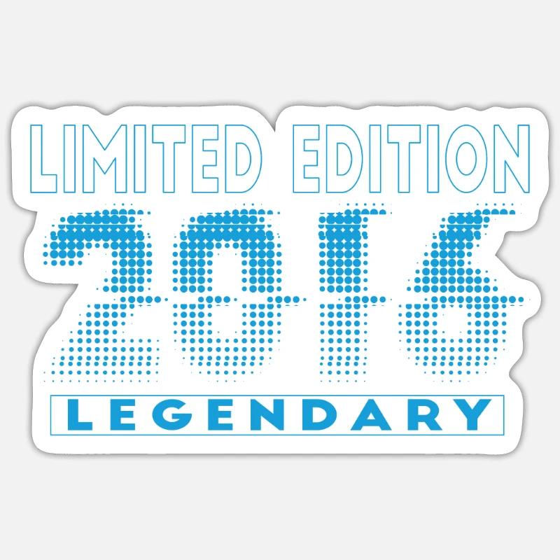 Édition limitée 2016 Graffiti - Sticker taille S (10 x 10 cm) - blanc mat
