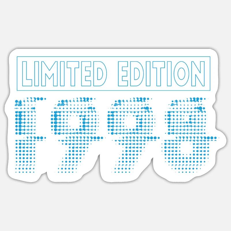 Edition Limitée 1998 Graffiti - Sticker taille S (10 x 10 cm) - blanc mat