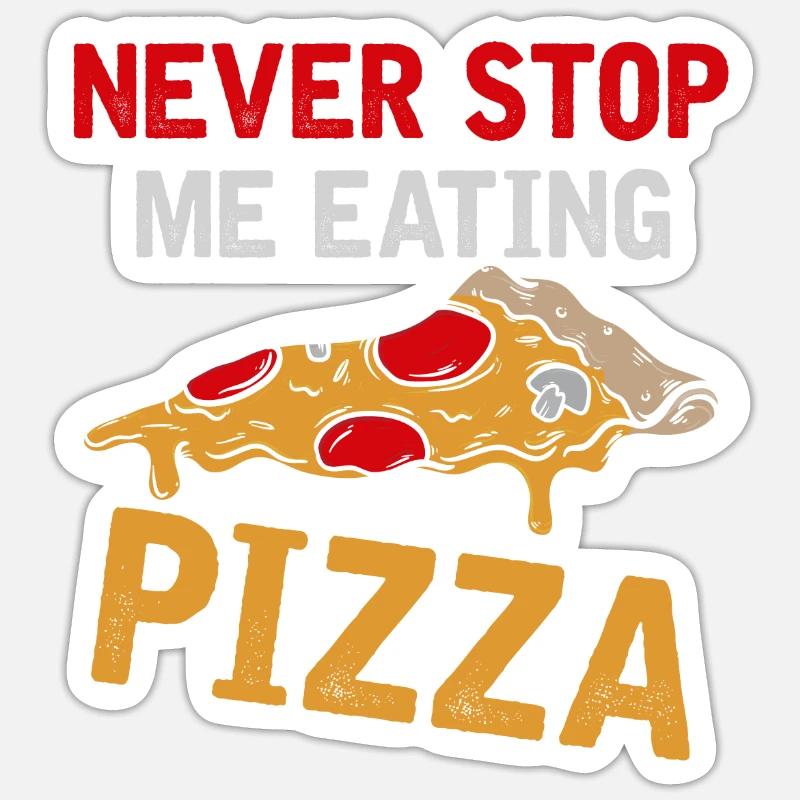 Eating - Sticker Größe S (10 x 10 cm) - Mattweiß