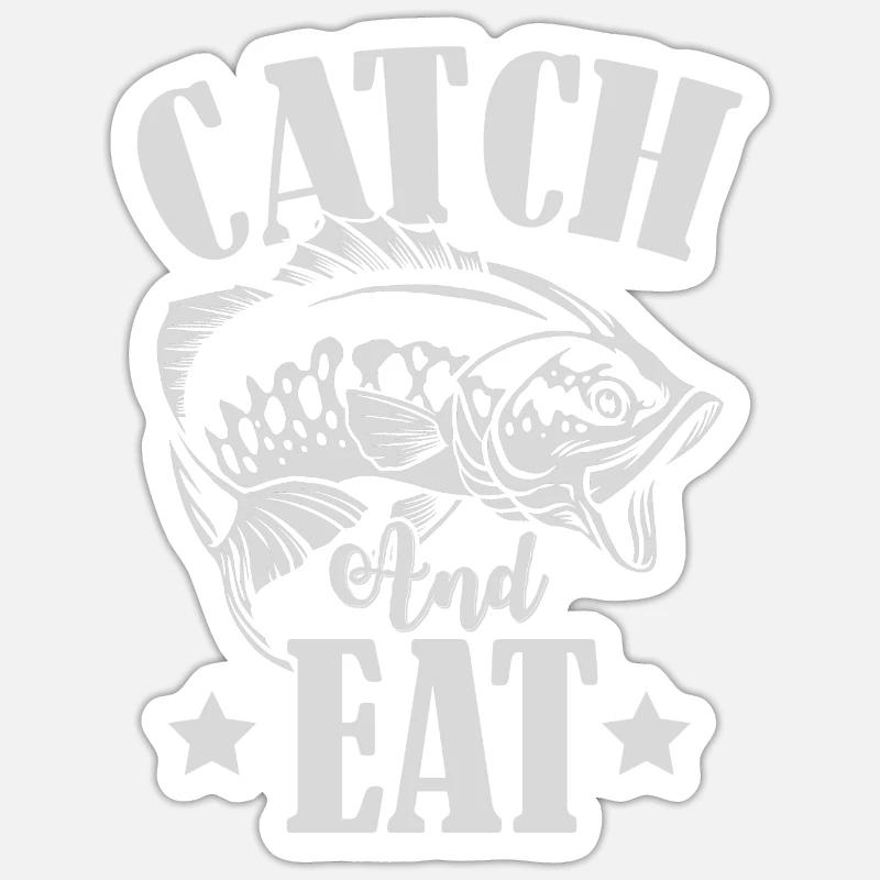 Catch Fish Sticker Größe S (10 x 10 cm)