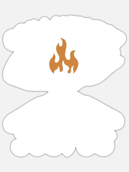 Grillmeister Justus - Sticker Größe S (10 x 10 cm) - Mattweiß