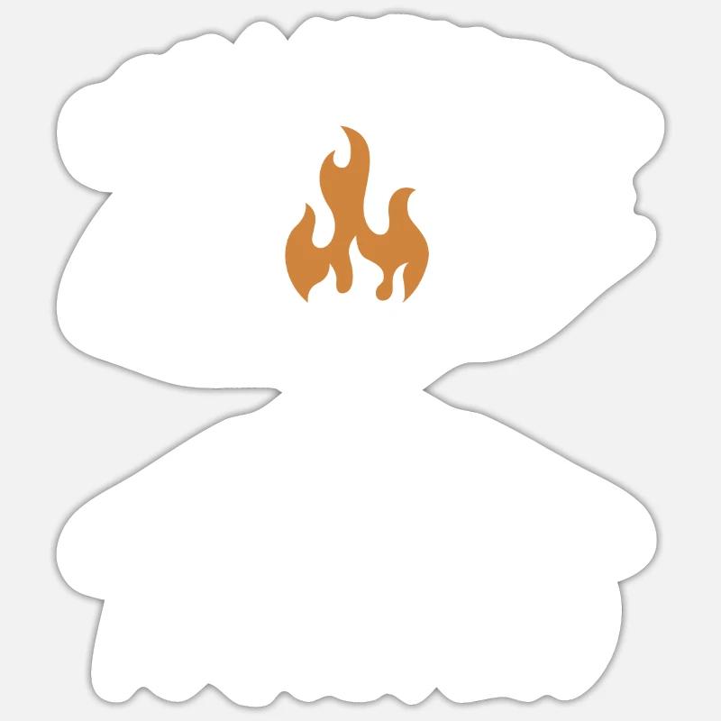 Grillmeister Karsten - Sticker Größe S (10 x 10 cm) - Mattweiß