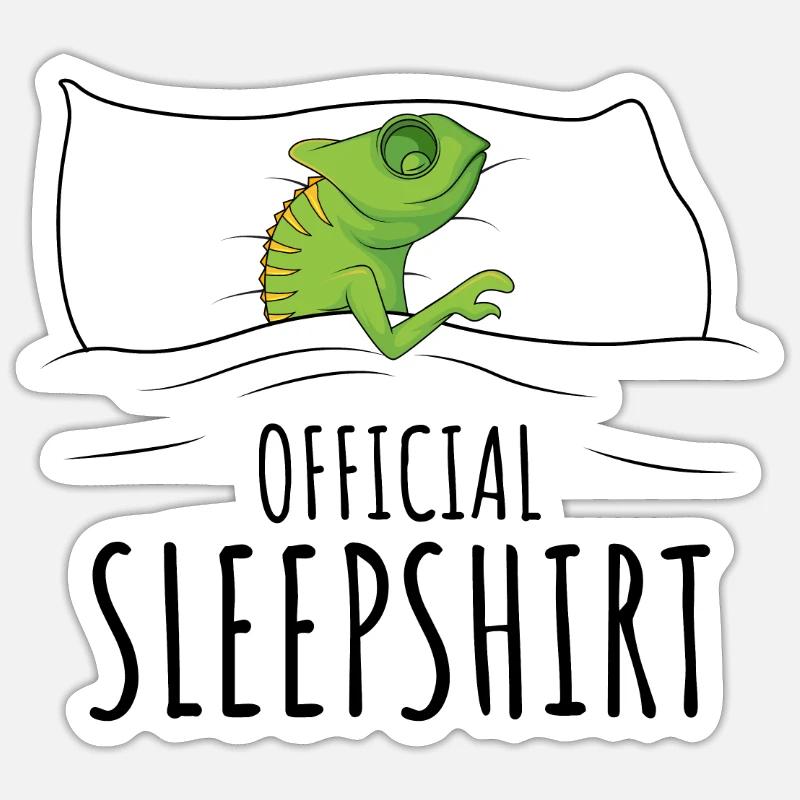 Chameleon - Sticker Größe S (10 x 10 cm) - Mattweiß