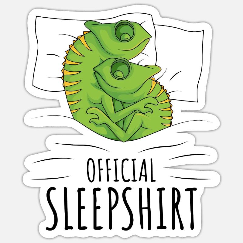 chameleon - Sticker size S (10 x 10 cm) - white matte